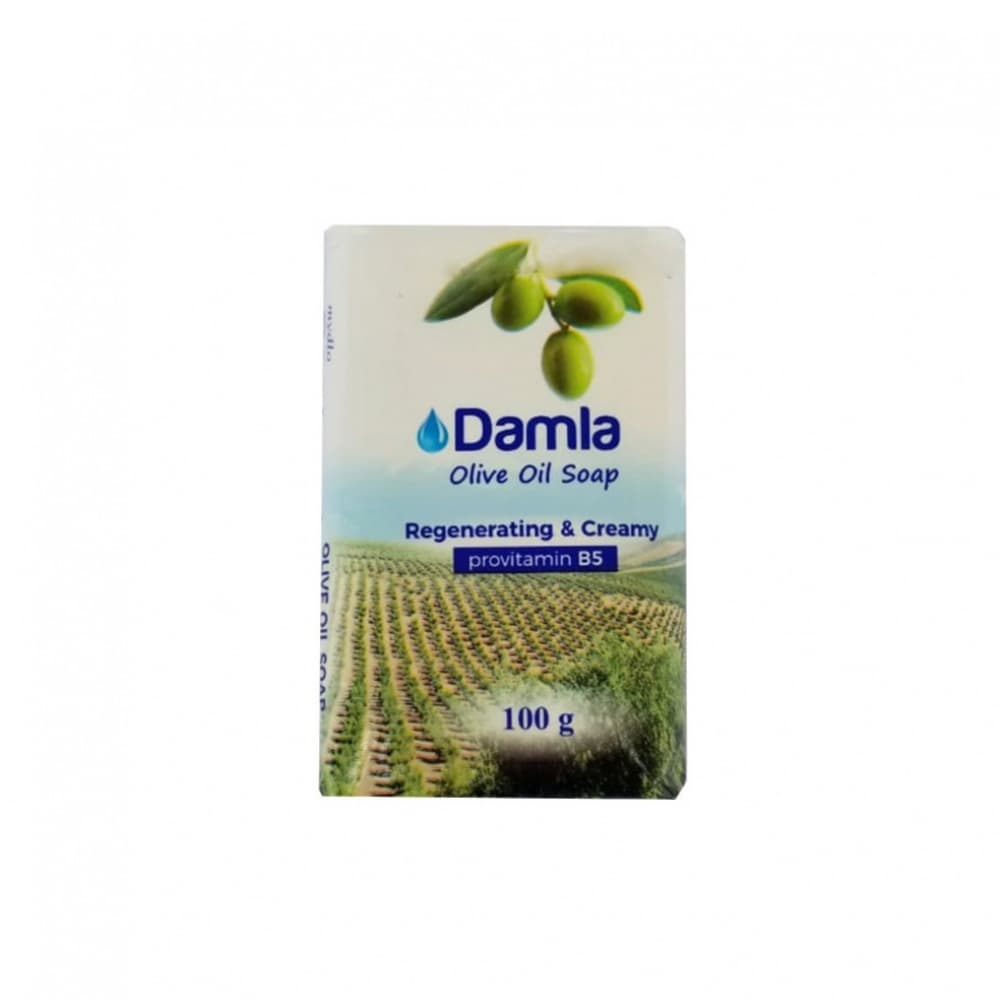 Jabón regenerativo y cremoso de aceite de oliva Damla (100 g / 3.53 oz) - Imagen 1