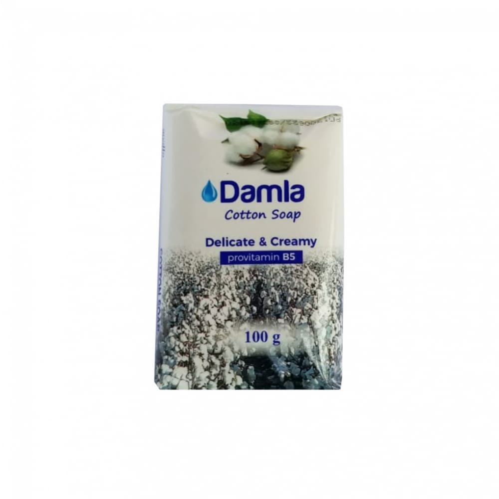 Jabón de algodón delicado y cremoso Damla (100 g / 3.53 oz) - Imagen 1