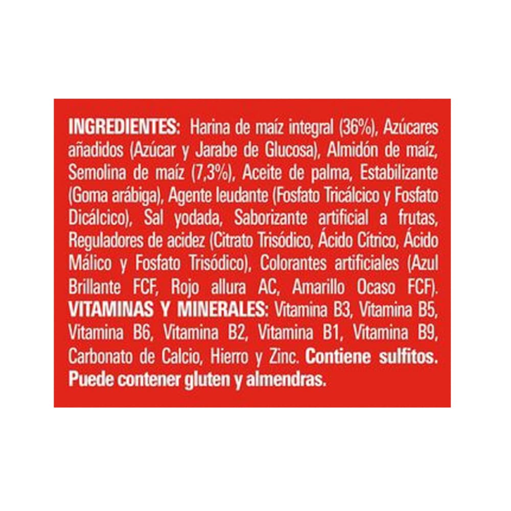 Cereal de maíz integral endulzado sabor a frutas Trix Nestlé (100 g / 3.52 oz) - Miniatura 3