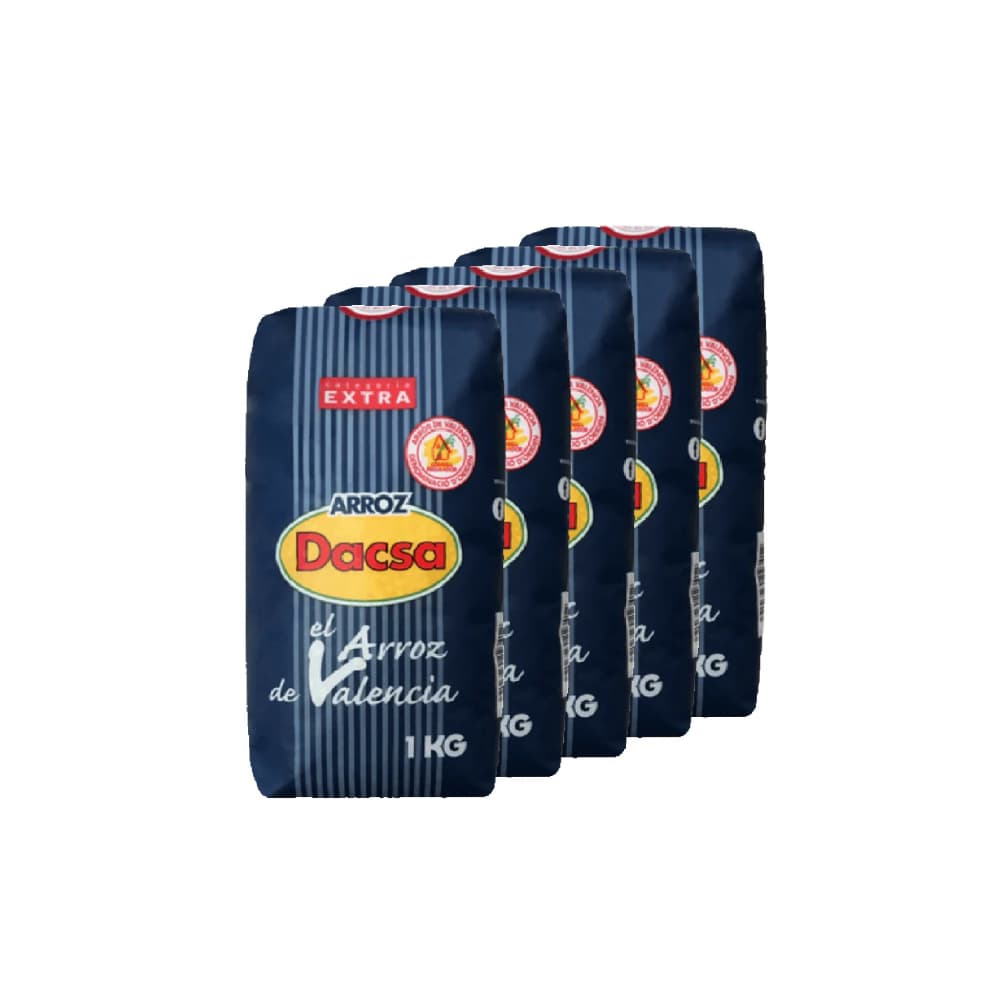 Arroz redondo Dacsa (5 x 1 kg / 2.2 lb) - Imagen 1