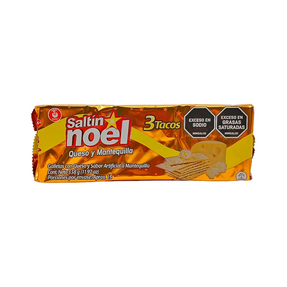 Galletas saladas sabor queso y mantequilla Saltín Noel (338 g / 11.92 oz) - Imagen 1