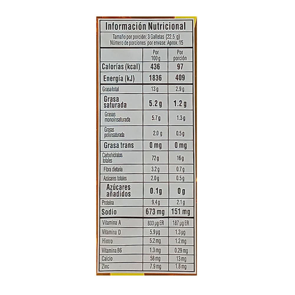 Galletas saladas sabor queso y mantequilla Saltín Noel (338 g / 11.92 oz) - Miniatura 2