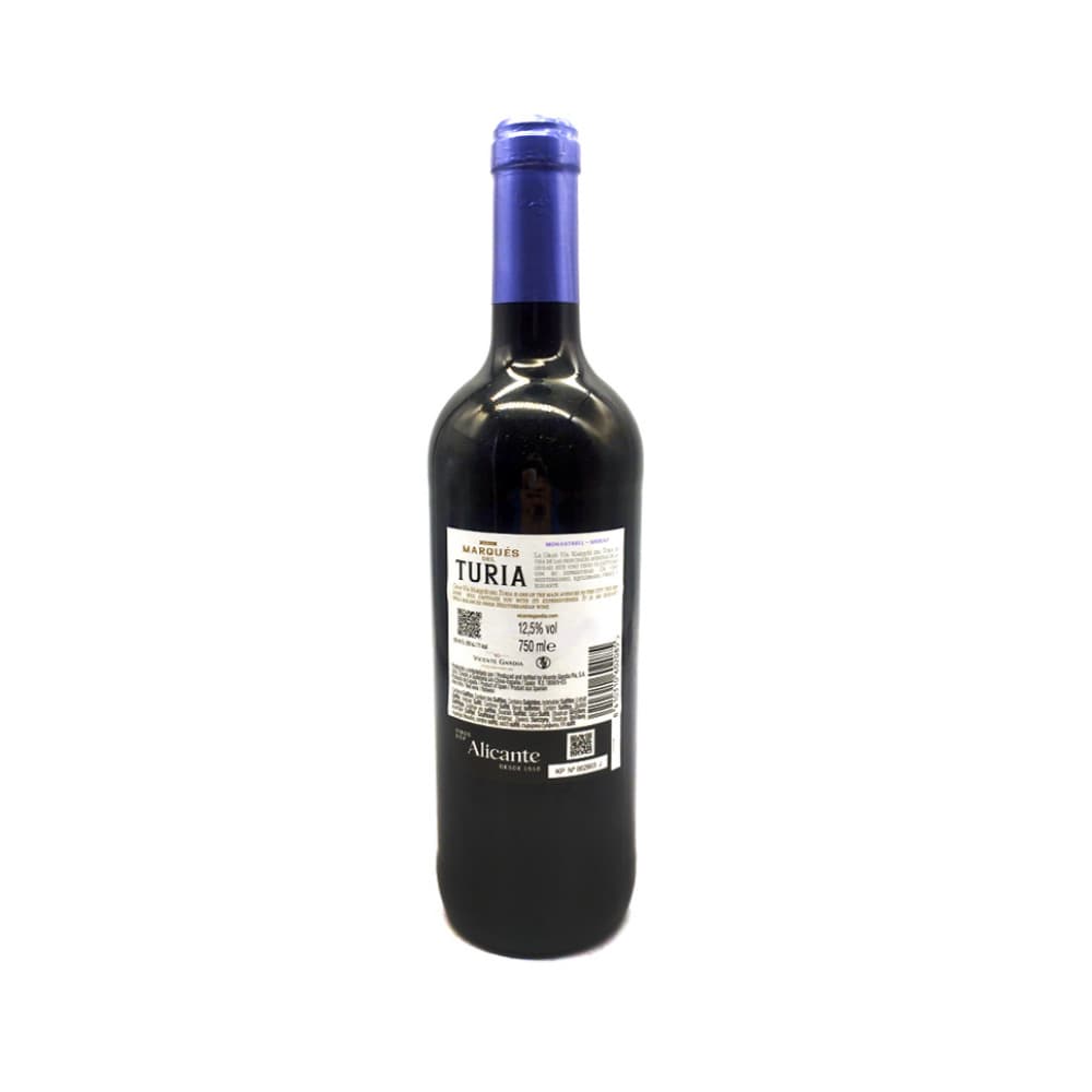Vino tinto Monastrell Shiraz Marqués del Turia (750 ml) - Miniatura 2