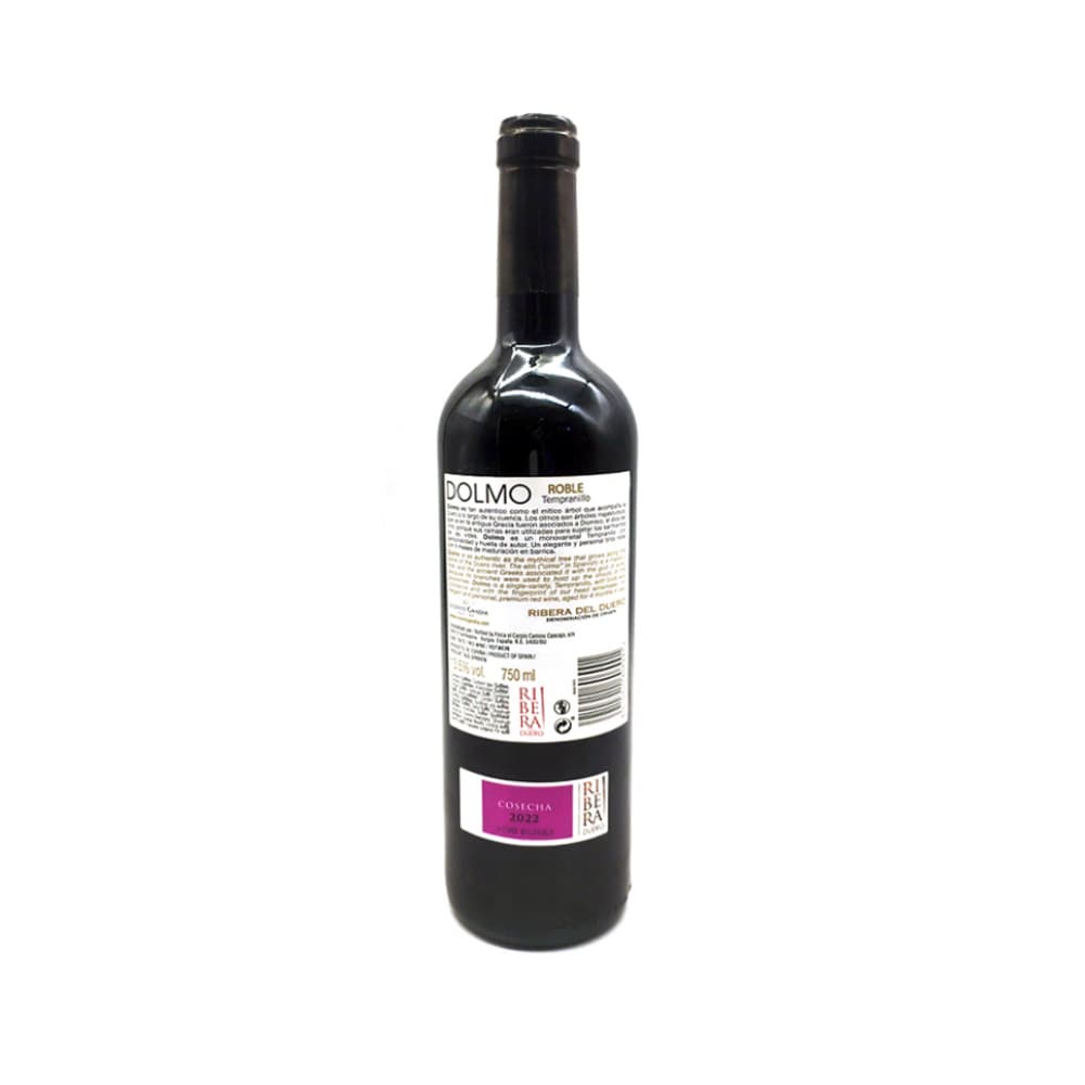 Vino tinto Ribera del Duero Roble Tempranillo Dolmo (750 ml) - Miniatura 2