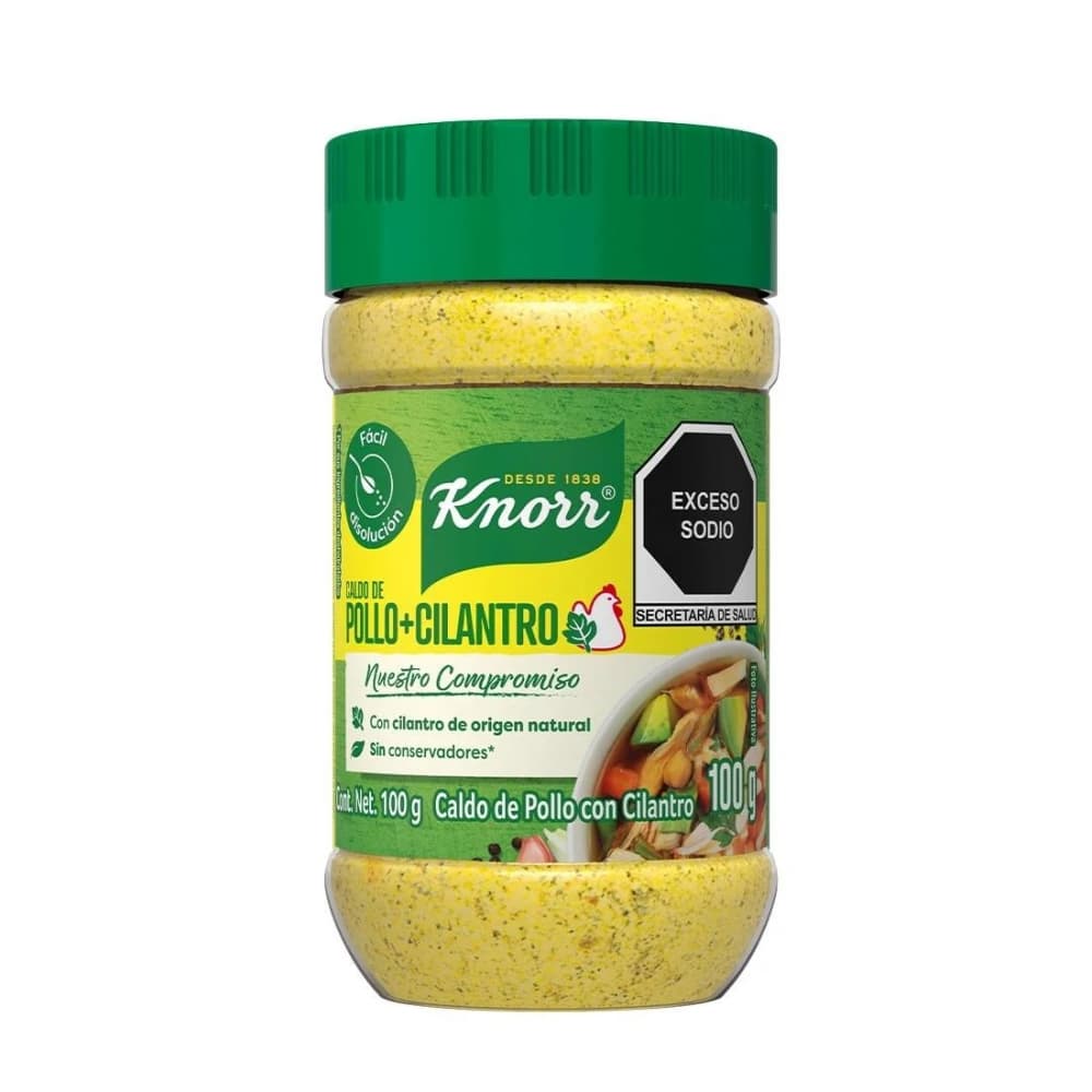 Caldo de pollo con cilantro Knorr (100 g / 3.53 oz) - Imagen 1