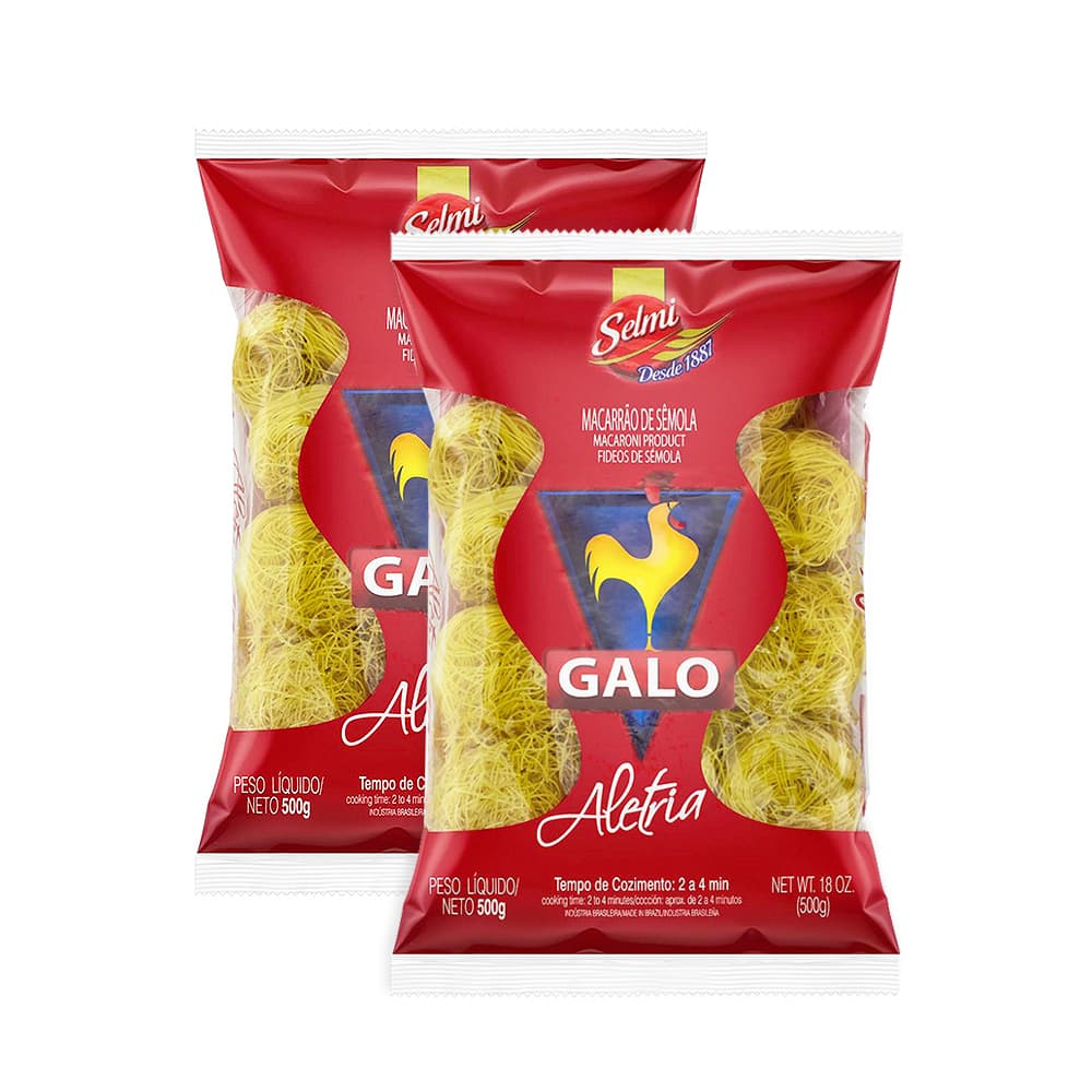 Fideos de sémola Galo (2 x 500 g / 1.10 lb) - Miniatura 1