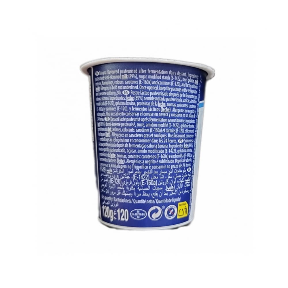 Yogurt sabor plátano Pmi Original (12 x 120 g / 4.23 oz) - Miniatura 3