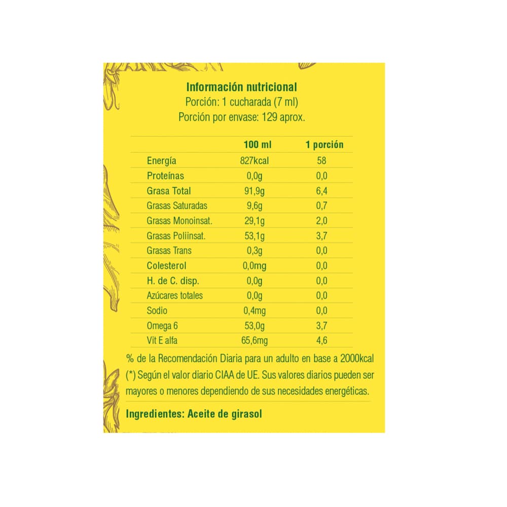 Aceite de girasol Kada (3 x 900 ml) - Miniatura 3