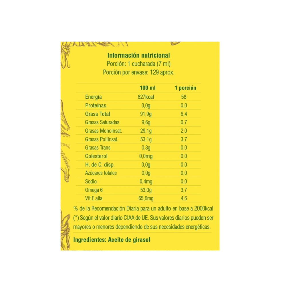 Aceite de girasol Kada (5 x 900 ml) - Miniatura 3