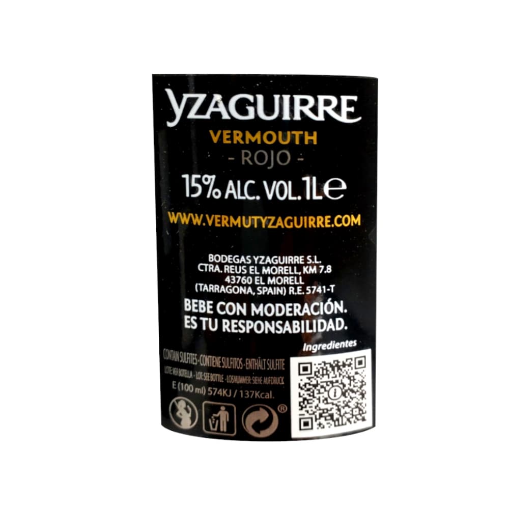 Vino tinto Yzaguirre Vermouth (1 L) - Miniatura 3