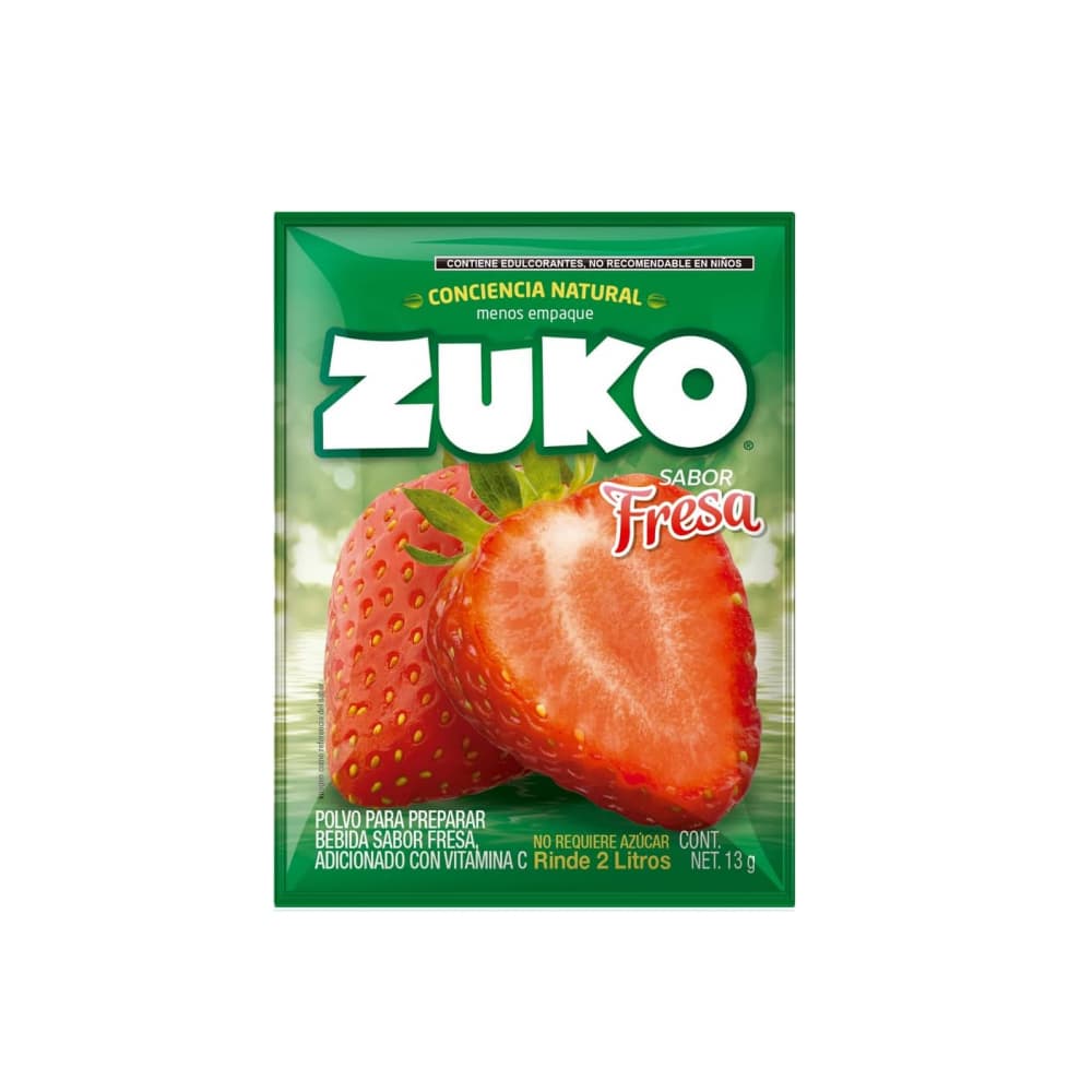Refresco instantáneo sabor fresa Zuko (104 g / 3.67 oz) - Miniatura 3