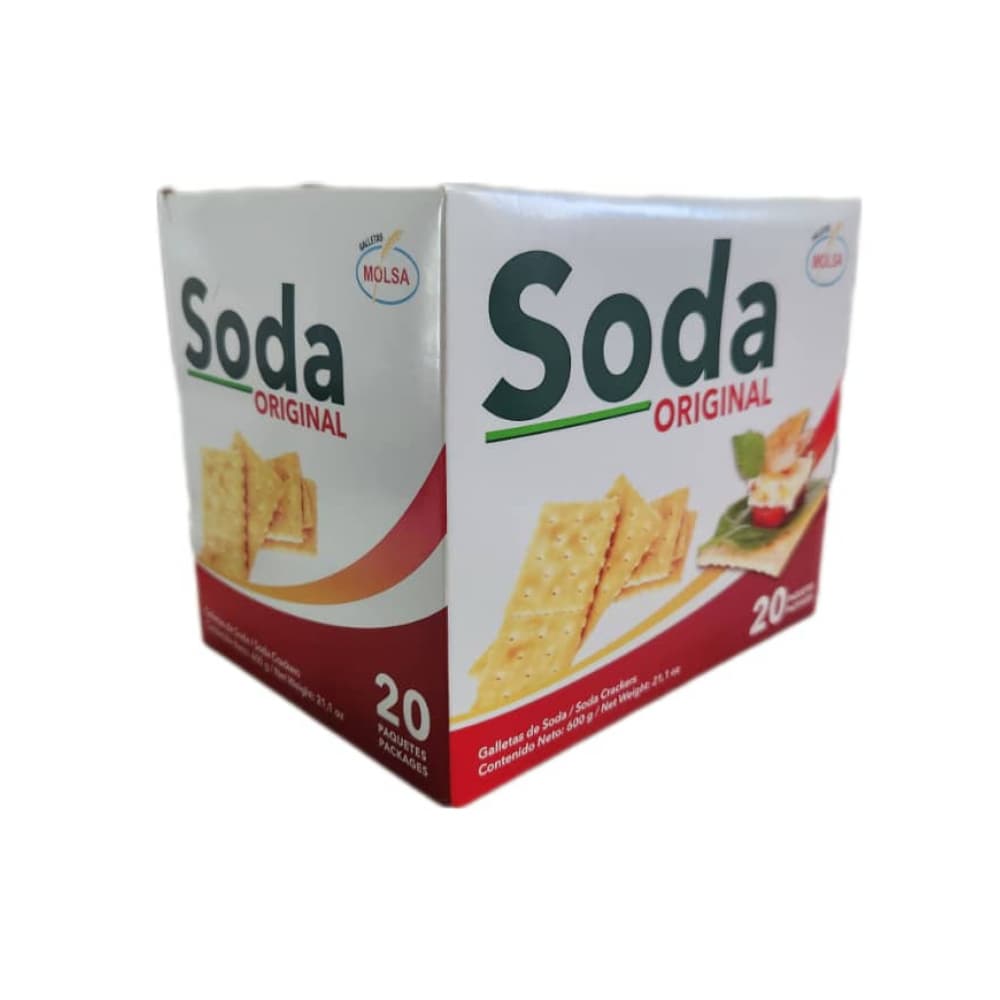 Galletas de soda original Molsa (600 g / 1.32 lb) - Imagen 1
