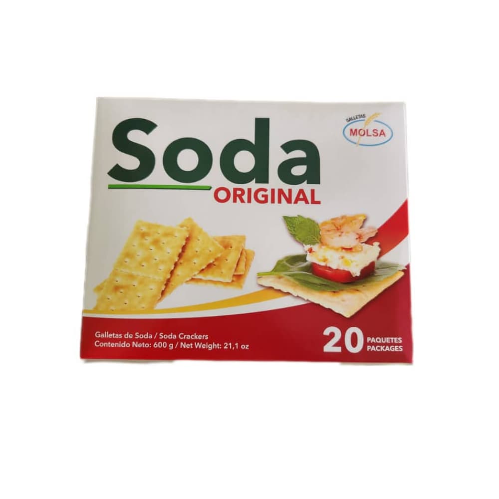 Galletas de soda original Molsa (600 g / 1.32 lb) - Miniatura 2