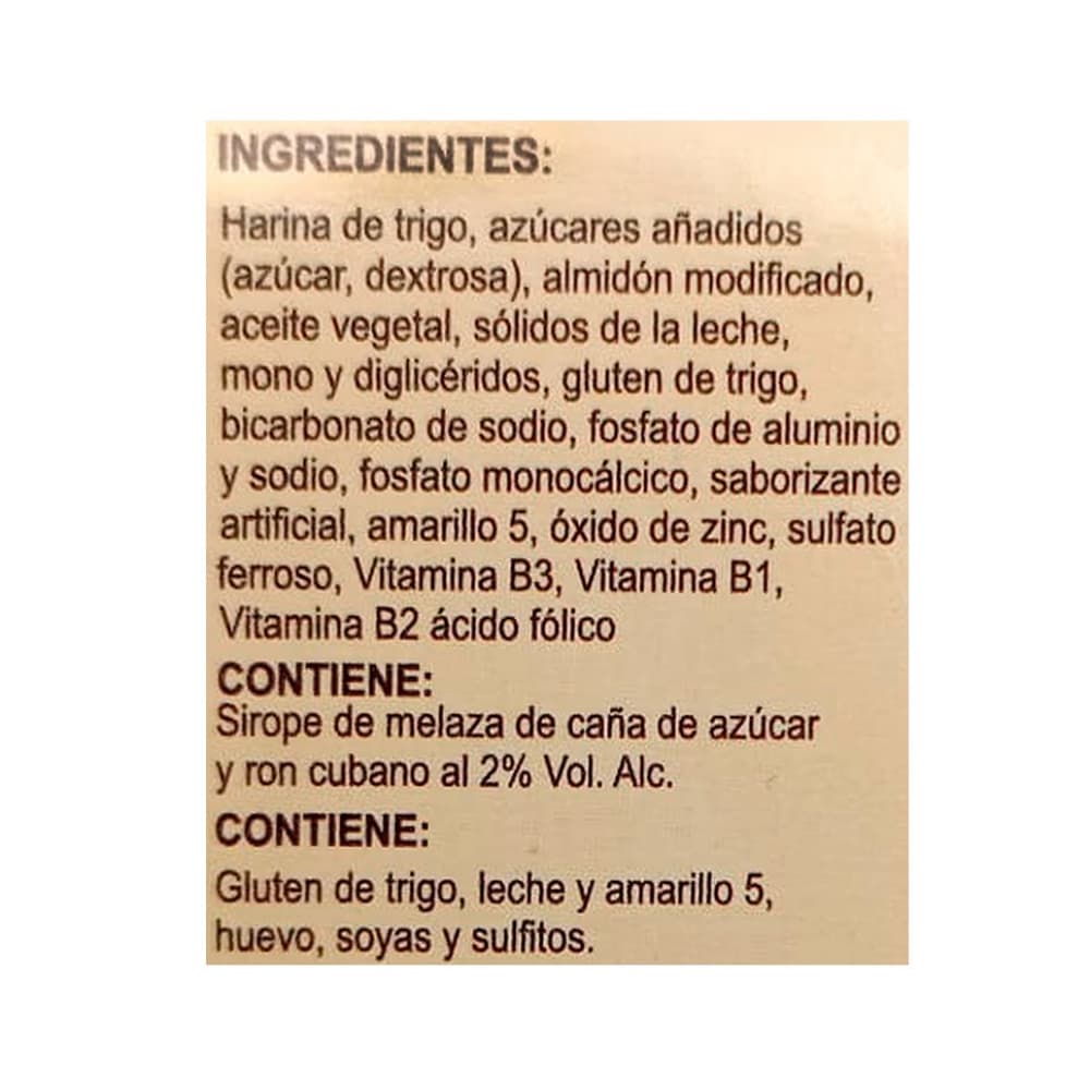 Pastel de ron sabor vainilla Havana Caribbean (112 g / 4 oz) - Miniatura 3