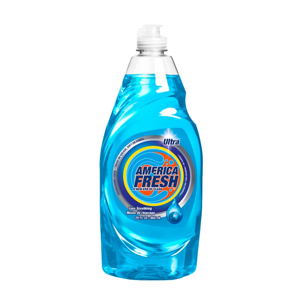 Detergente lavavajillas ultra azul America Fresh (860 ml / 29 fl oz) - Imagen 1
