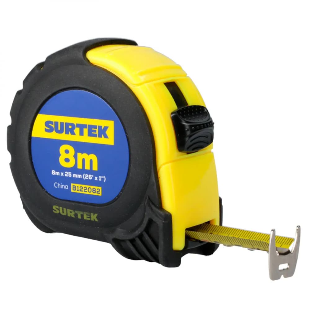 Flexómetro - Cinta métrica - con carcasa anti-impacto de 8 m Surtek B122082 - Miniatura 1