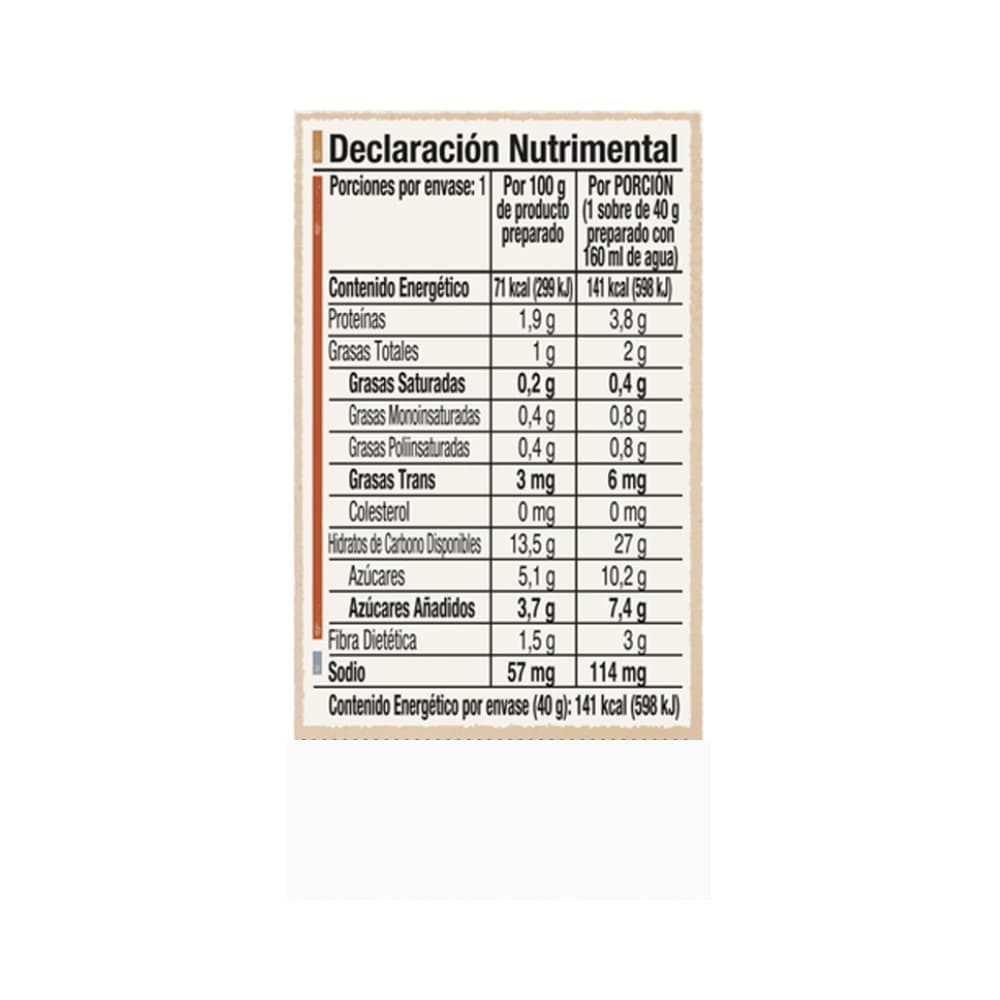 Avena integral sabor a fresa con crema Quaker (35 g / 1.23 oz) - Miniatura 3