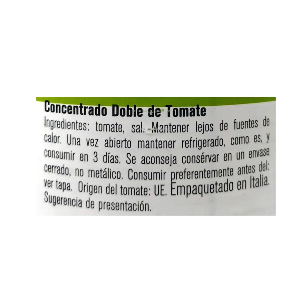 Concentrado doble de tomate Dega (800 g / 1.76 lb) - Miniatura 3
