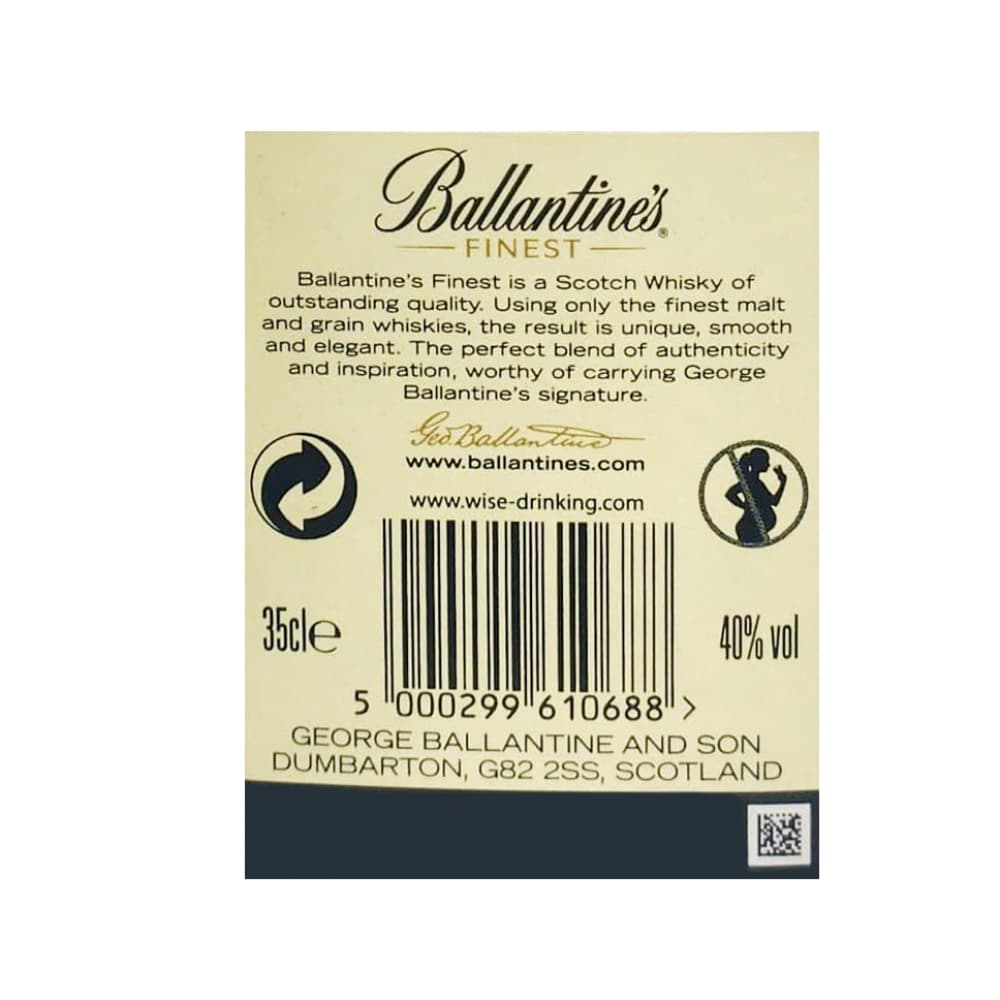 Whisky escocés mezclado Finest Ballantine's (350 ml) - Miniatura 3