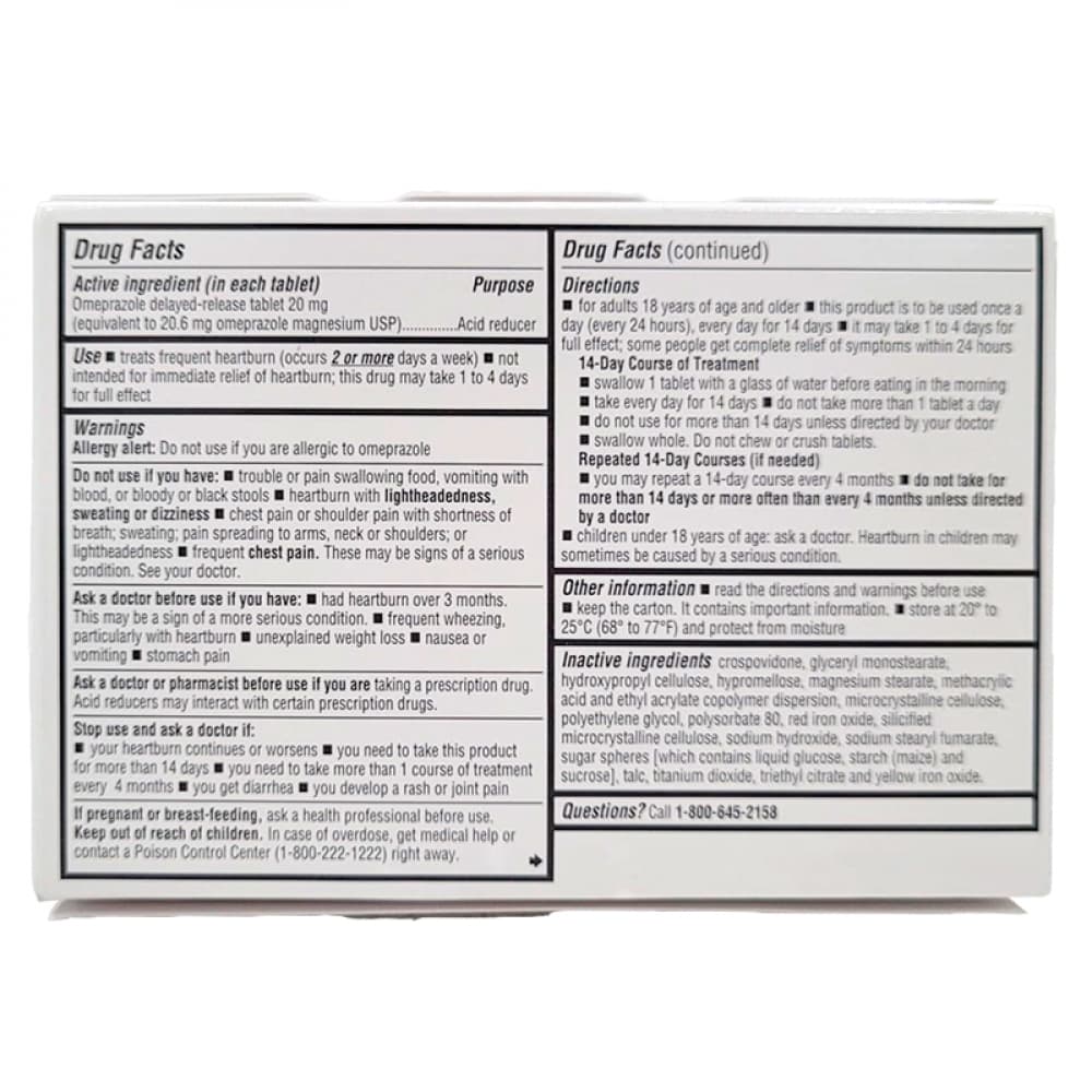 Omeprazol 20 mg Rugby (28 tabletas) - Miniatura 2