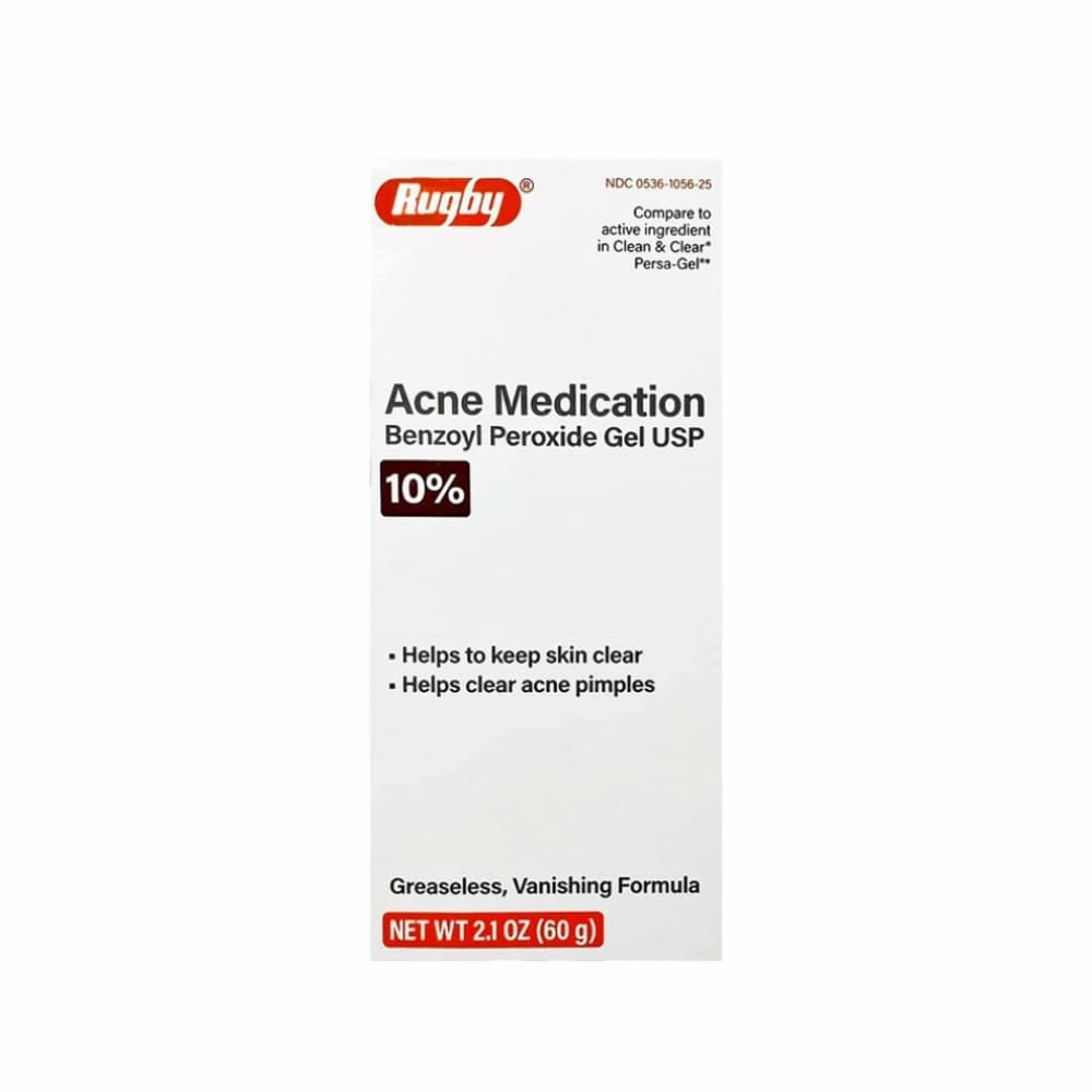 Medicación para la acné. Gel de peróxido de benzoilo 10 % Rugby (60 g / 2.1 oz) - Imagen 1