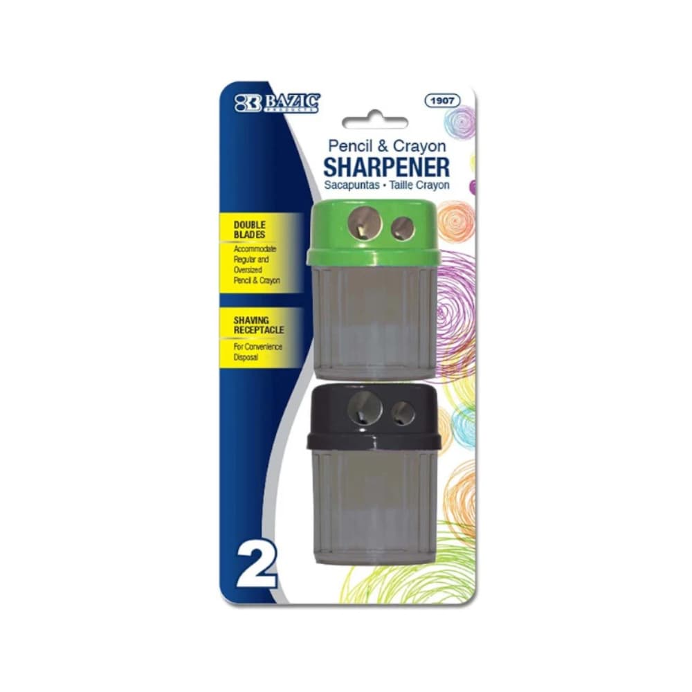 Sacapuntas de doble cuchilla (2 U) - Imagen 1