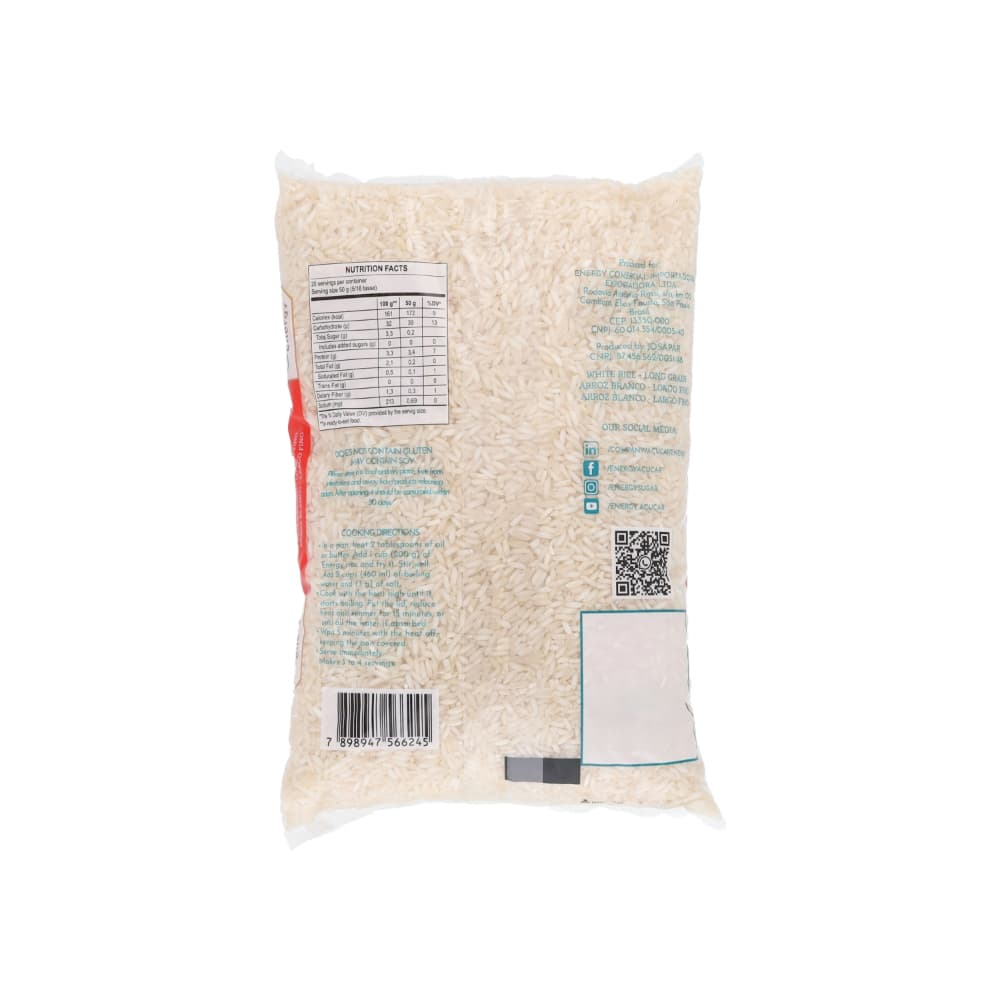 Arroz blanco de grano largo Energy (10 x 1 kg / 2.2 lb) - Miniatura 3