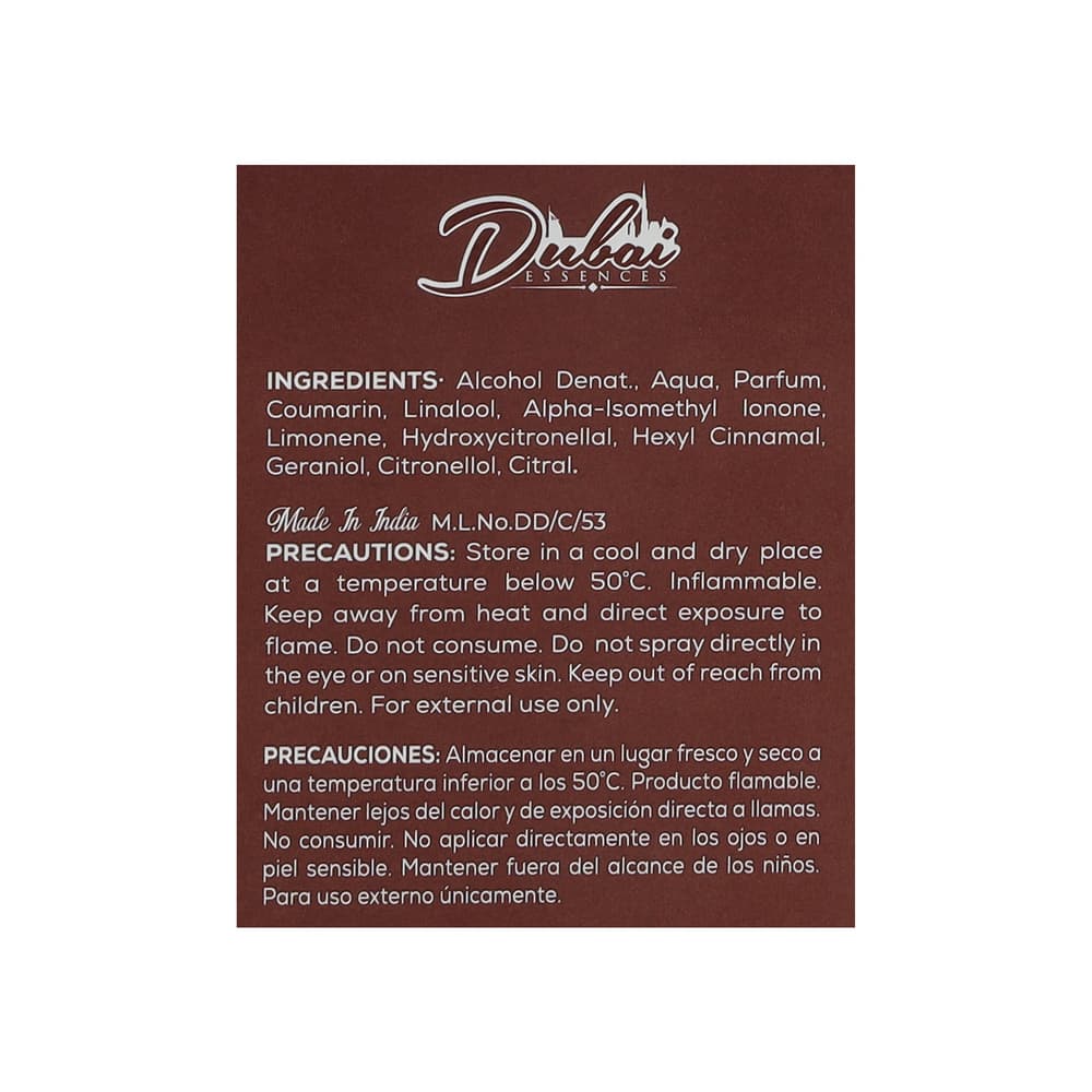 Eau de parfum para hombre 507 Seductive Dubai Essences (100 ml) - Miniatura 4