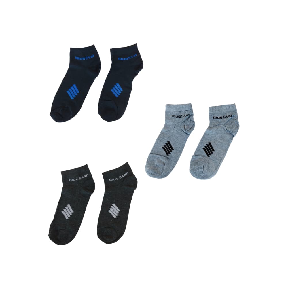 Paquete de 3 pares de medias para caballero Blue Star (talla: 10 - 13) - Miniatura 4