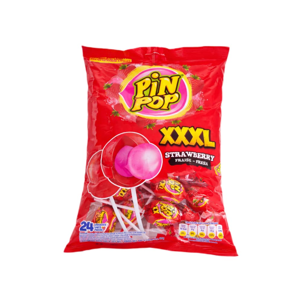 Chupa Chups doble chicle sabor fresa XXXL Pin Pop (480 g / 16.93 oz) - Miniatura 2