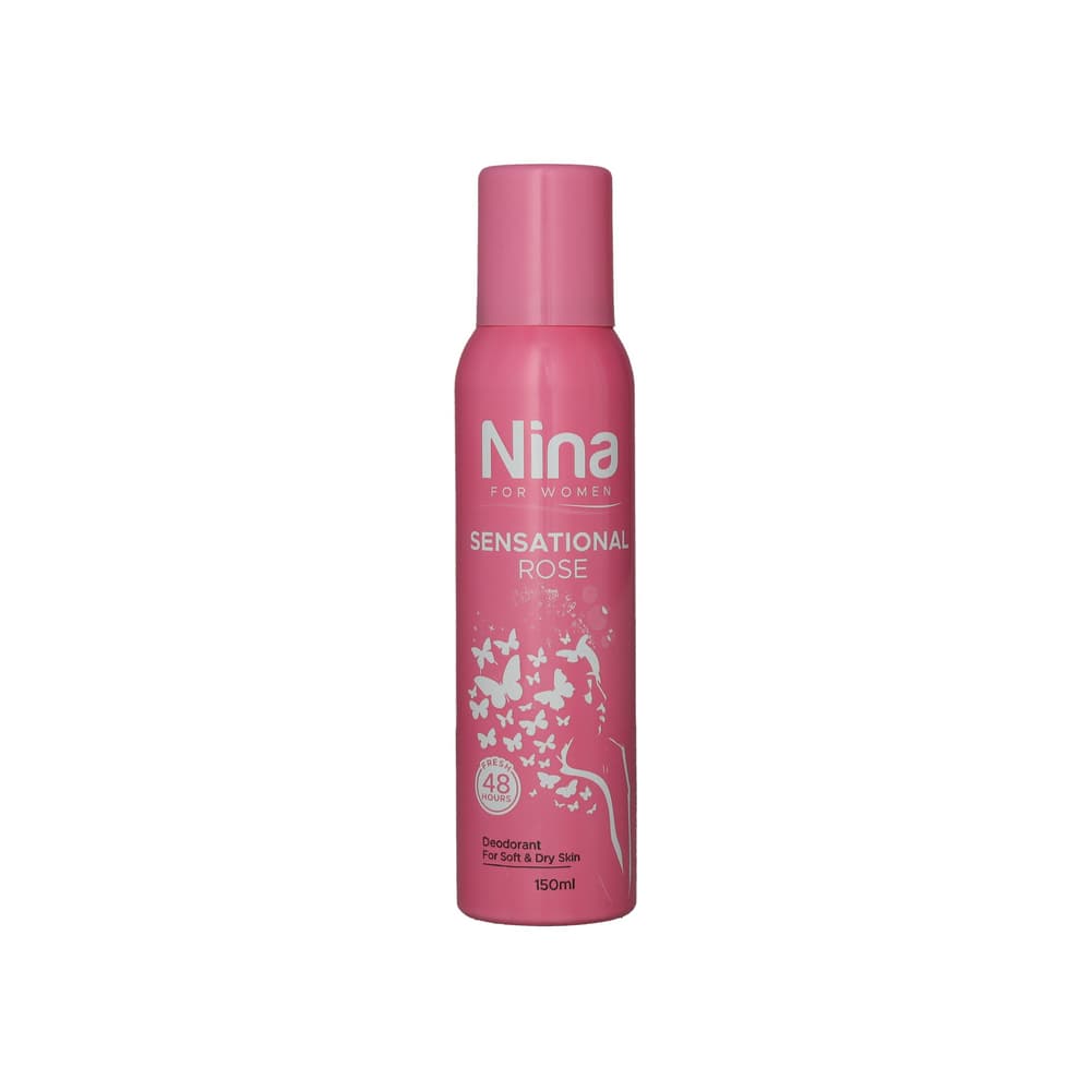 Desodorante pulverizador femenino perfección rosa Nina (150 ml) - Imagen 1
