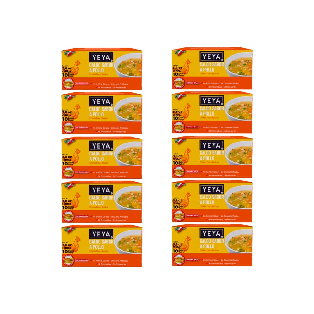 Caldo sabor a pollo Yeya (10 x 110 g / 3.8 oz) - Imagen 1
