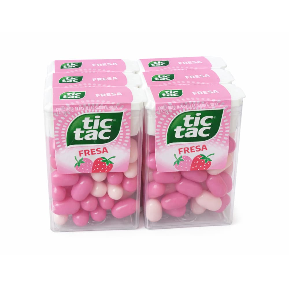 Pastillas con sabor a fresa Tic Tac (6 x 14.5 g) - Miniatura 1