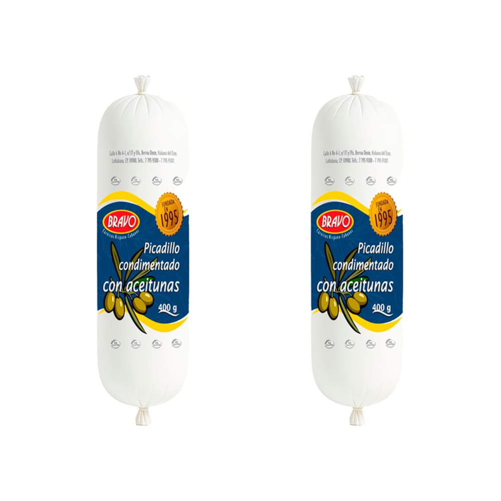 Picadillo condimentado con aceitunas Bravo (2 x 400 g / 14.10 oz) - Miniatura 1