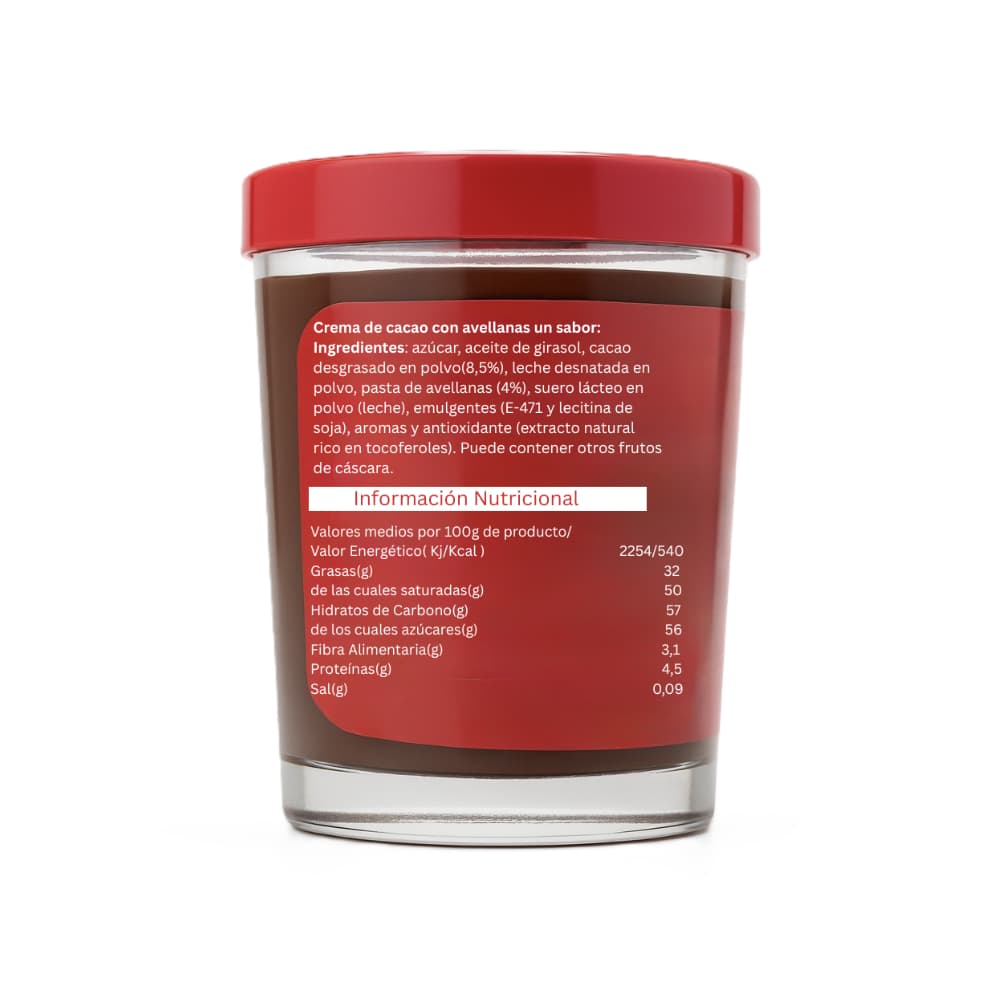 Crema al cacao con avellanas Vivó (210 g / 7.40 oz) - Miniatura 2
