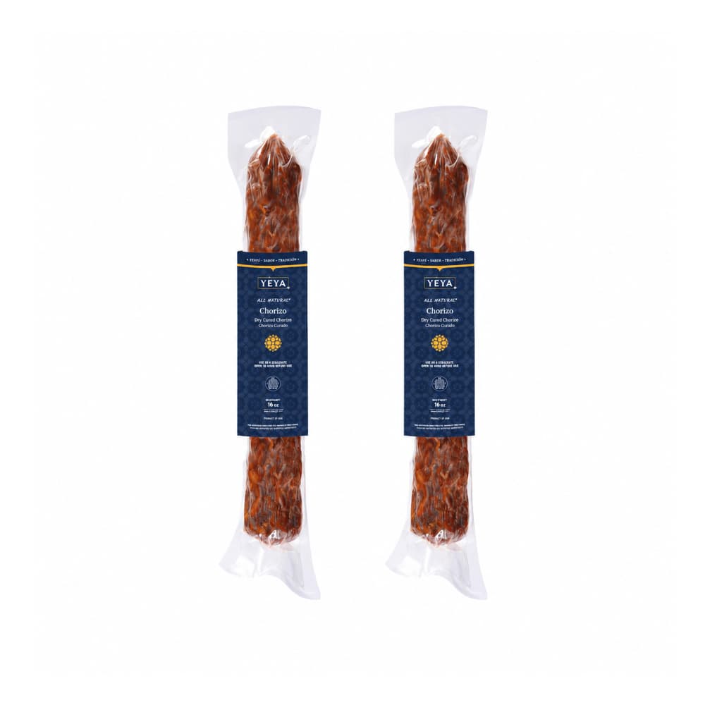 Chorizo curado tipo vela YEYA (2 x 454 g / 16 oz) - Miniatura 1