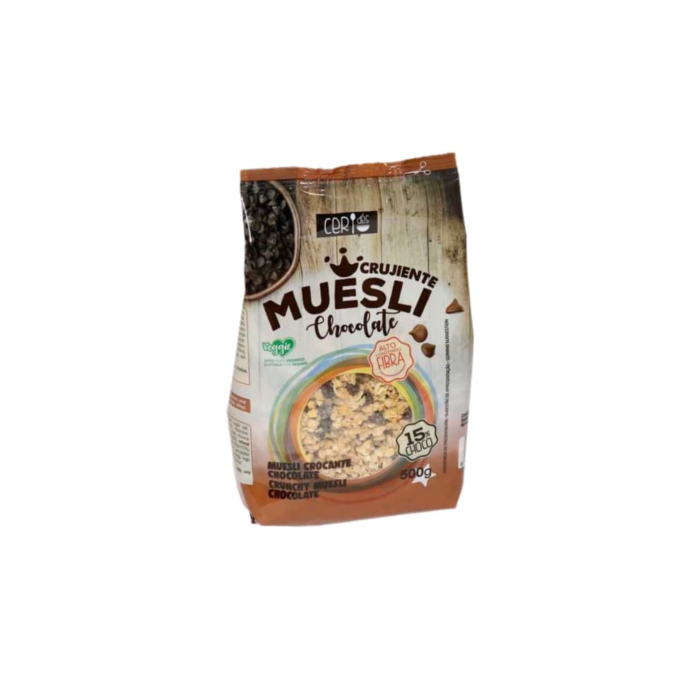 Copos crujientes de cereales con chocolate Ceridés (500 g / 1.10 lb) - Imagen 1