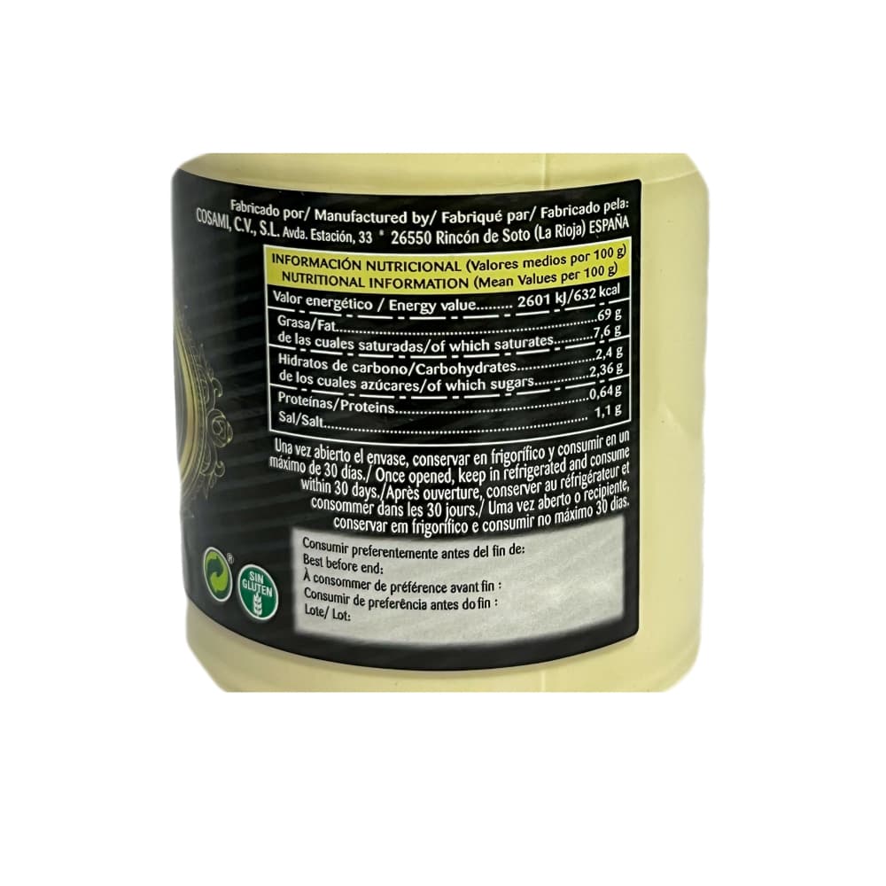 Mayonesa gourmet Cosami (5 x 465 ml) - Miniatura 3