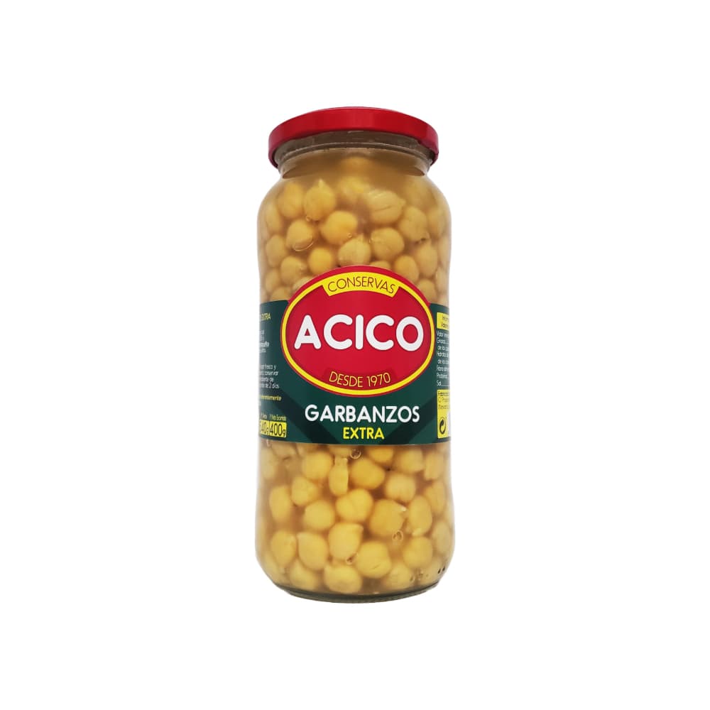 Garbanzos extra conservados Acico (540 g / 1.19 lb) - Imagen 1