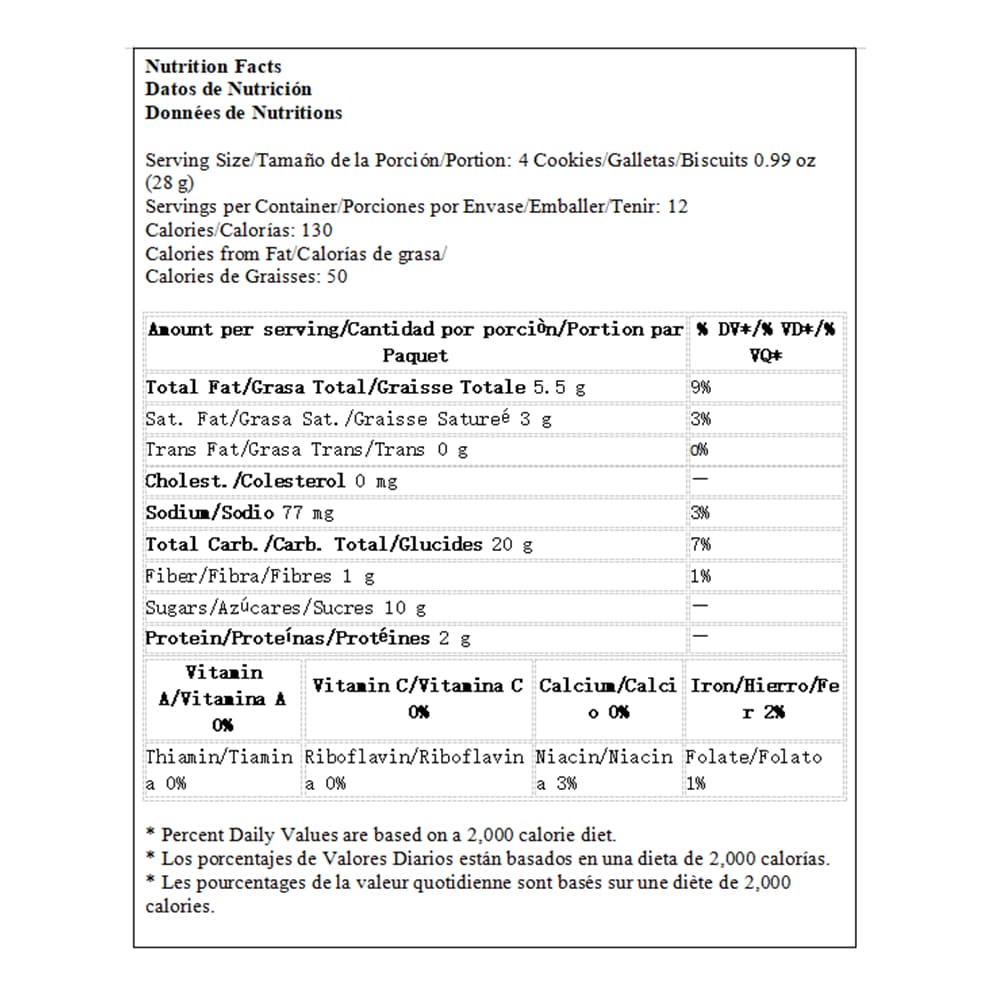 Combo de galletas dulces de vainilla rellenas de chocolate (x4) - Miniatura 3
