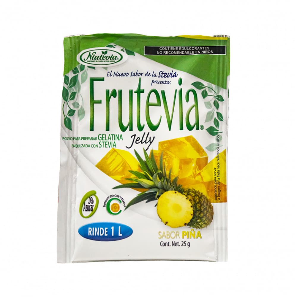 Gelatina sabor piña Frutevia (25 g) - Miniatura 3
