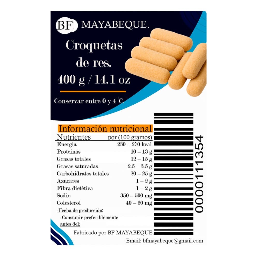 Croquetas de res BF Mayabeque (400 g / 14.1 oz) - Miniatura 2