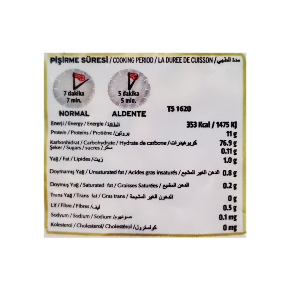 Pasta coditos Assaada (500 g / 1.1 lb) - Miniatura 3