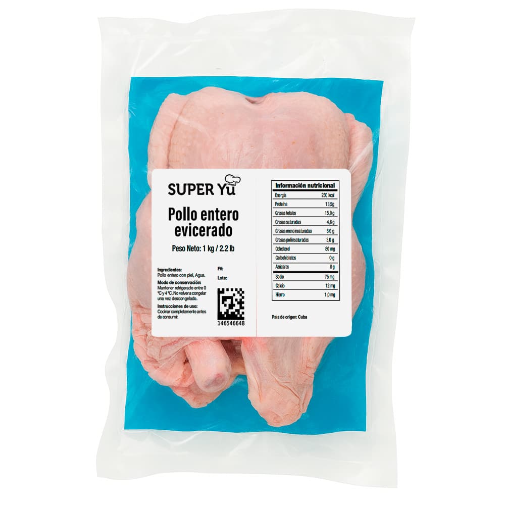 Pollo entero eviscerado Super Yu (1 kg / 2.2 lb) - Miniatura 4