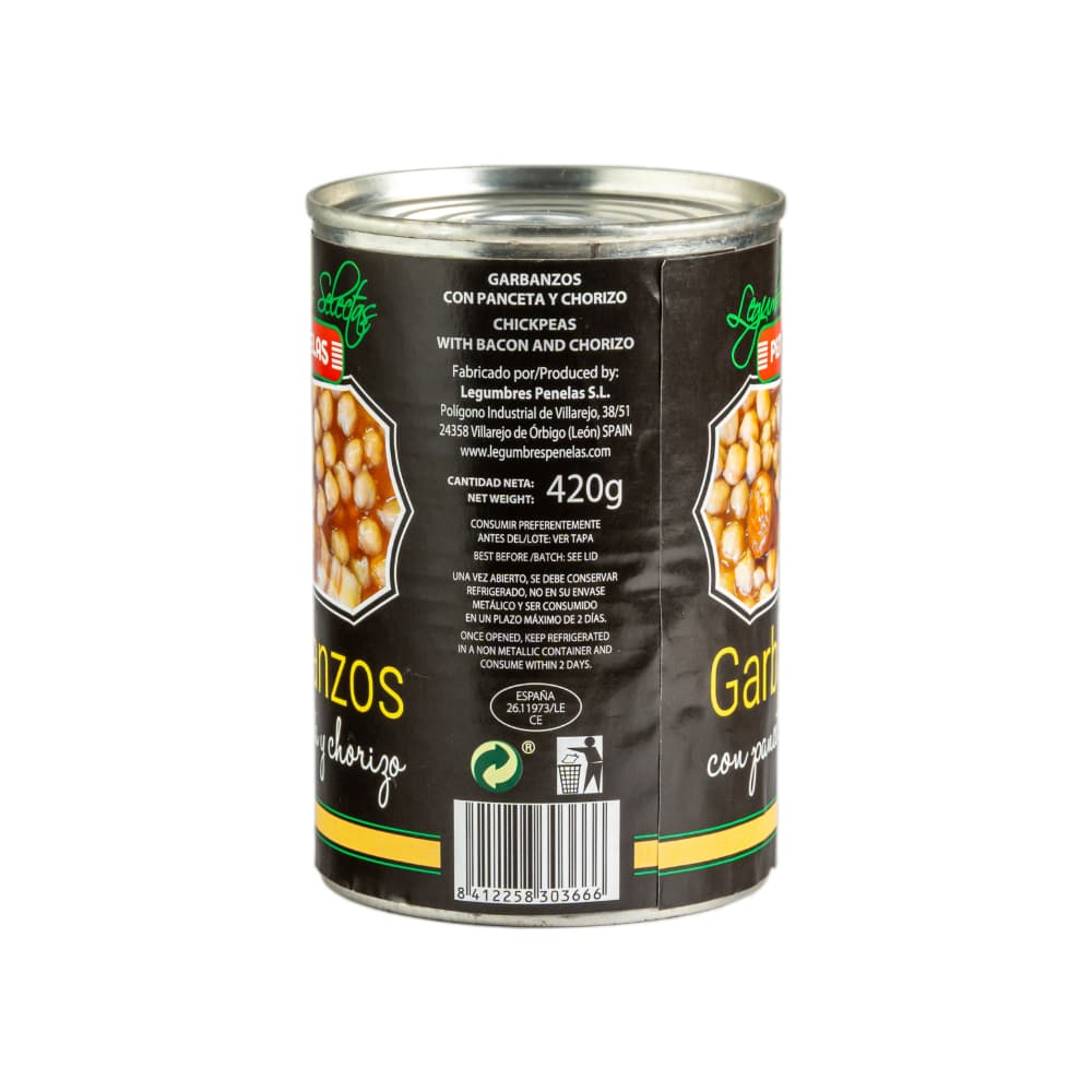 Garbanzo cocinado con panceta y chorizo Penelas (420 g / 14.81 oz) - Miniatura 3