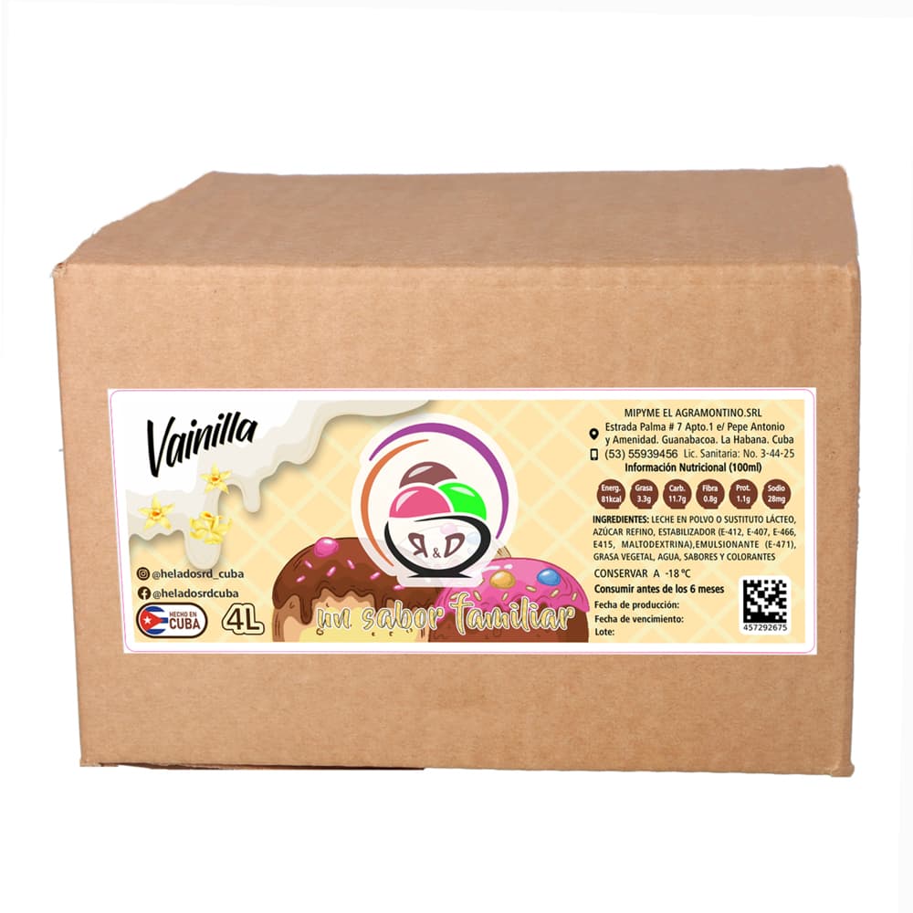 Helado sabor vainilla R&D (4 L) - Miniatura 4