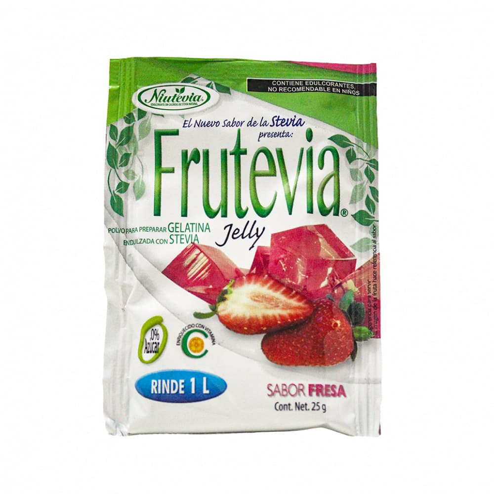 Gelatina sabor fresa Frutevia (25 g) - Miniatura 3