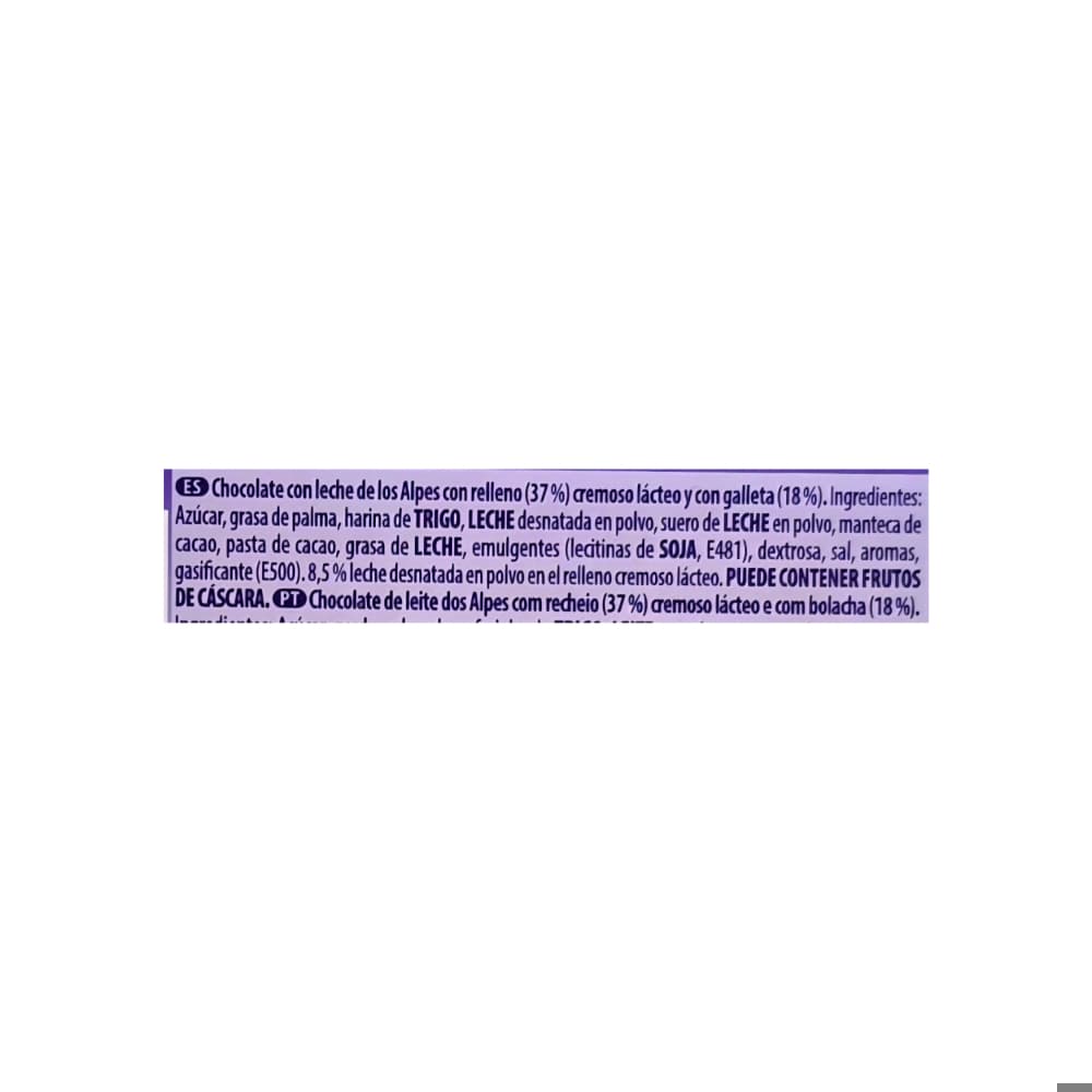 Tableta de chocolate rellena de galleta crujiente Milka (100 g / 3.52 oz) - Miniatura 3