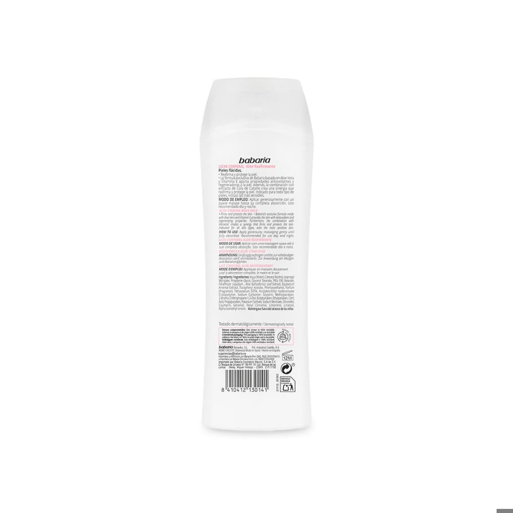 Leche corporal reafirmante Babaria (400 ml) - Miniatura 8