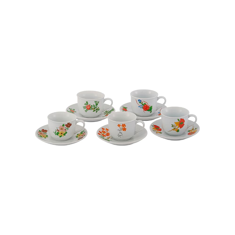 Juego de tazas de café con platos Lotus Home Collection (6 U) - Miniatura 2